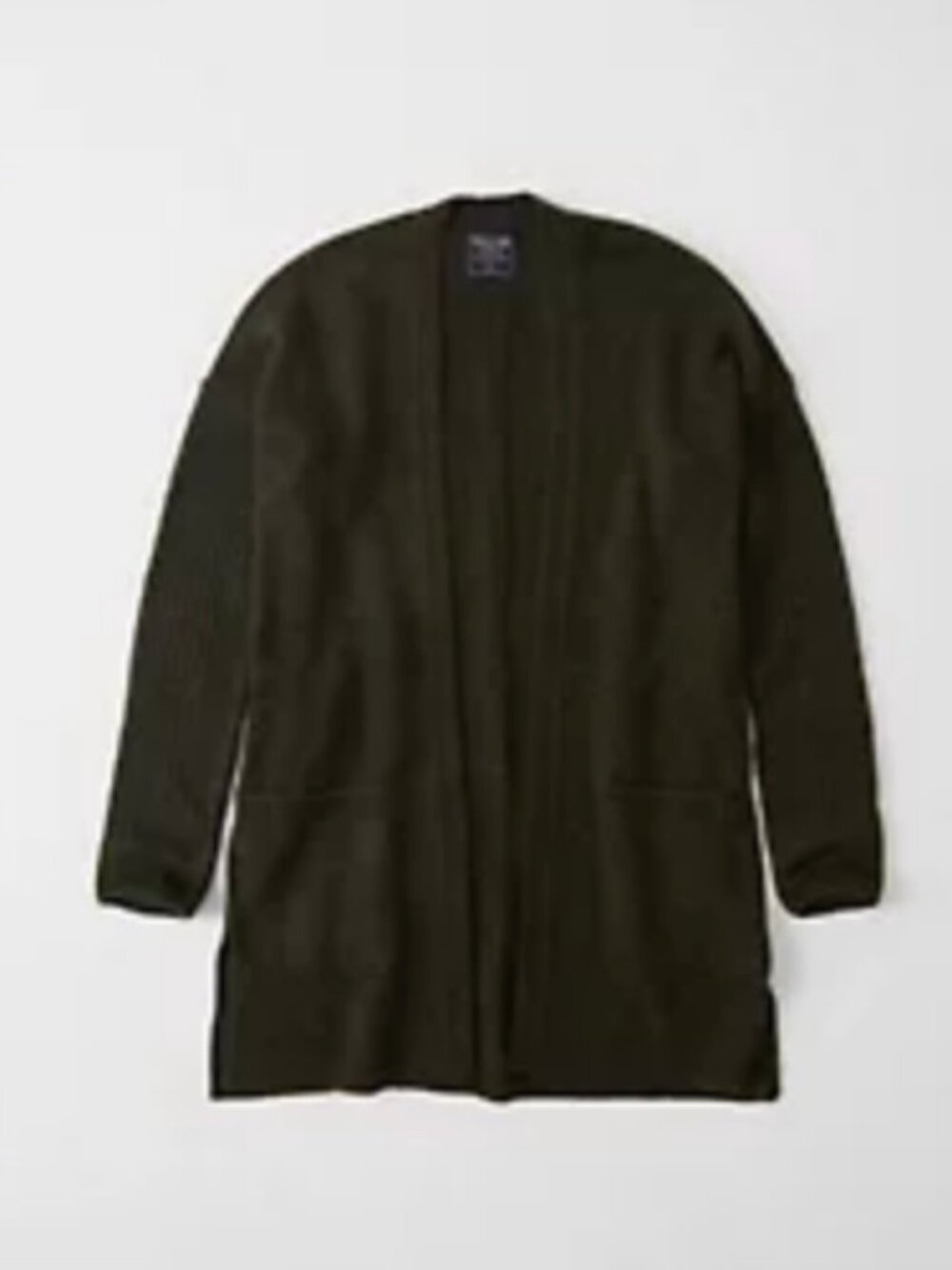 Abercrombie Dolman Cardigan Open Sweater Women Boyfriend Pockets XS Olive Green